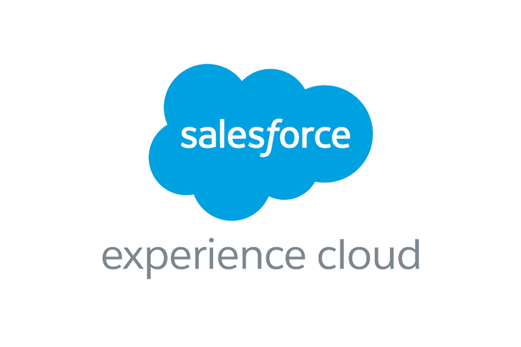 Salesforce cloud logo on a white white background 