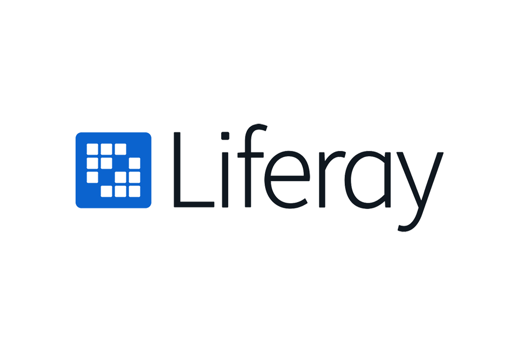 Liferay logo on a white background.