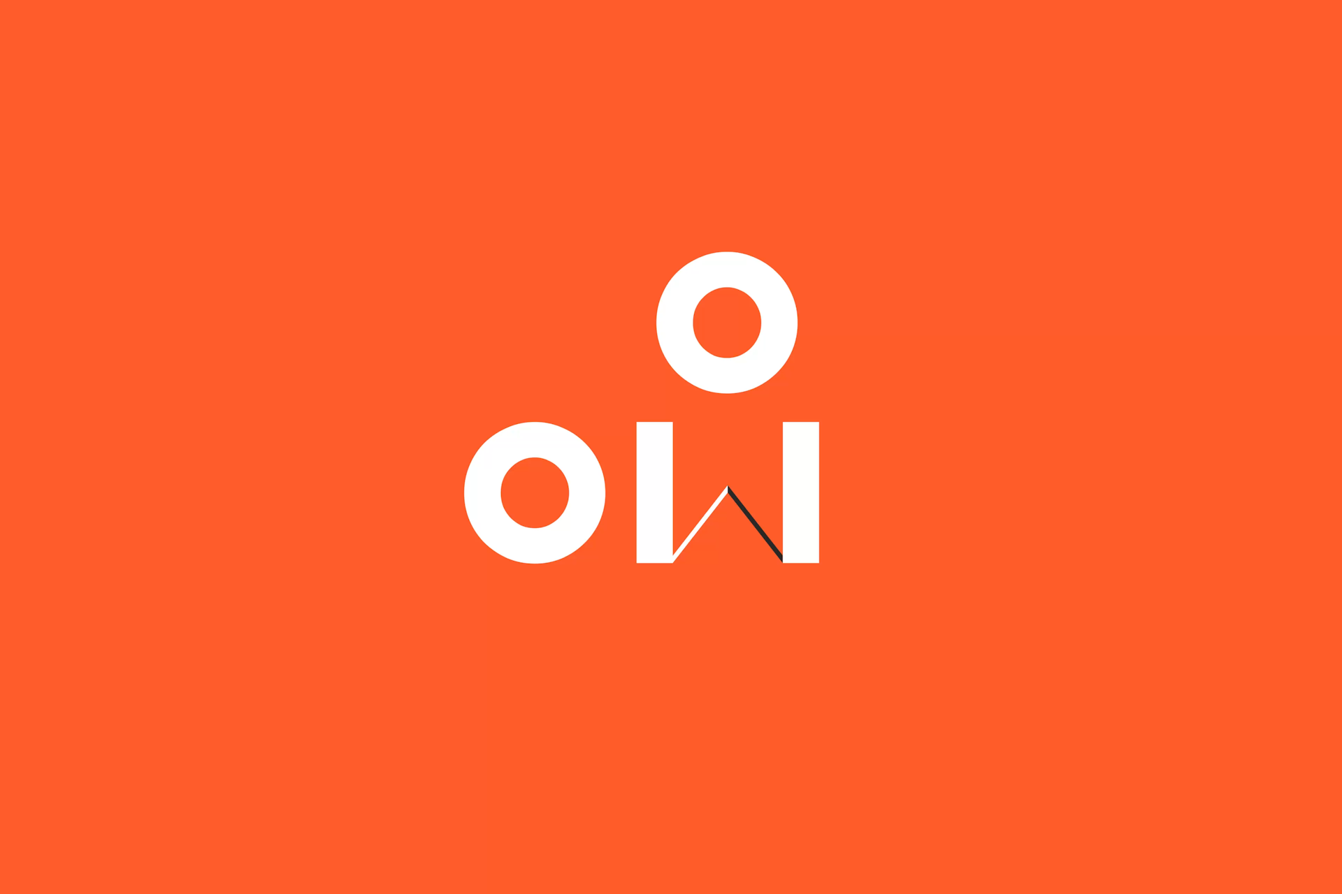 The Only on Wednesdays logo, featuring the letters O and O arranged around the letter W as if hands on a clockface, in white on an orange background