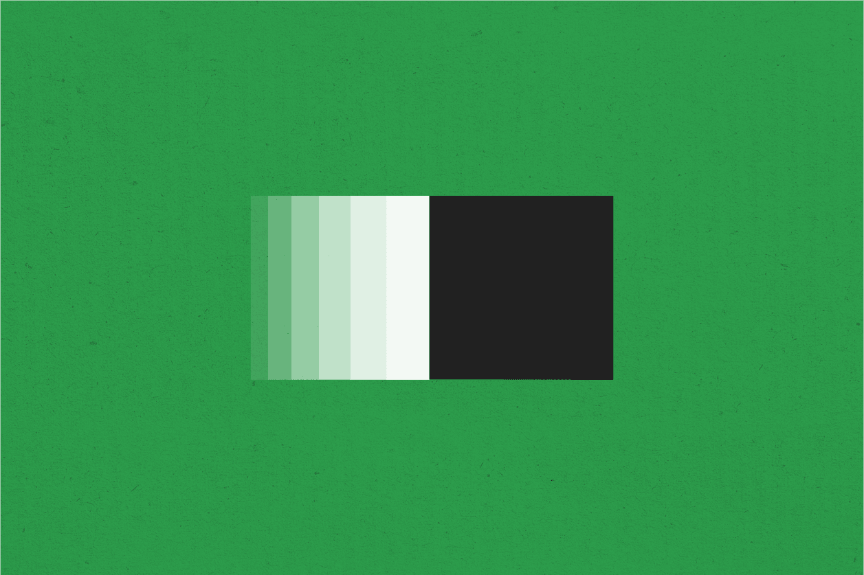 A series of squares becoming more solid from left to right. A series of squares becoming more solid from left to right.