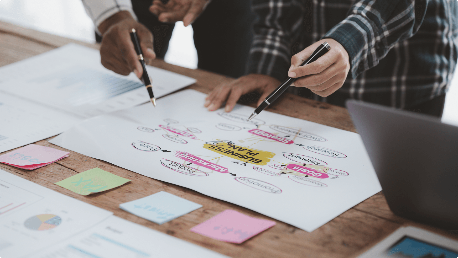 Two people sketching. Two people sketching.