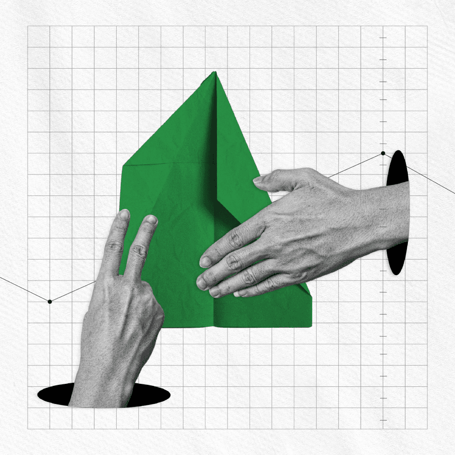 Image of a graph showing a growth line raising. Image of a graph showing a growth line raising.